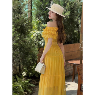 Váy maxi thiết kế tơ mềm V162