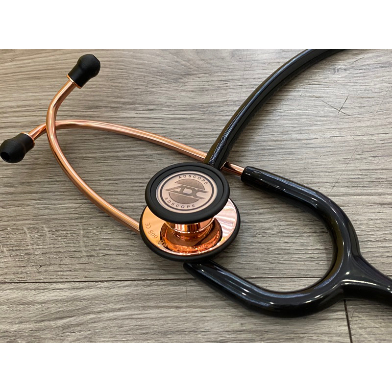 Ống nghe cao cấp ADC 608, 2 màng nghe người lớn và trẻ em, màu Đen gương vàng , nhập trực tiếp từ Mỹ