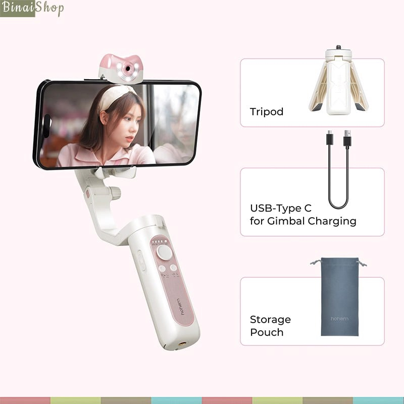 Hohem Isteady V2S - Gimbal Chống Rung Cho Smartphone, Cảm Biến AI, Thuật Toán Isteady 7.0, Tải Trọng 280g
