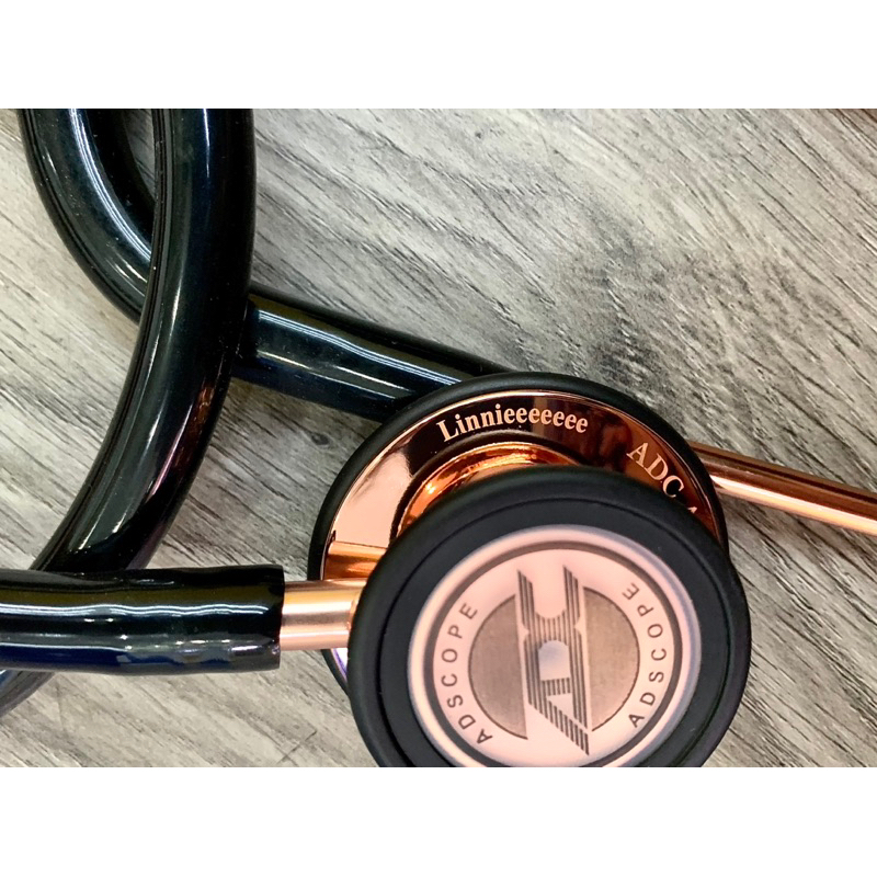 Ống nghe cao cấp ADC 608, 2 màng nghe người lớn và trẻ em, màu Đen gương vàng , nhập trực tiếp từ Mỹ