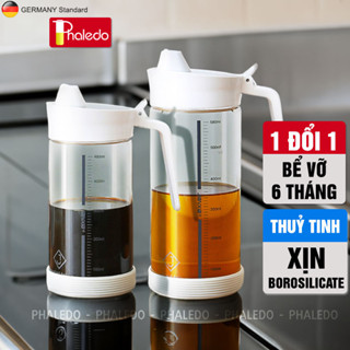 Bình đựng dầu ăn chống rò rỉ đựng bằng thuỷ tinh borosilicate chịu nhiệt, nắp inox 304 cao cấp Phaledo-Jianxia
