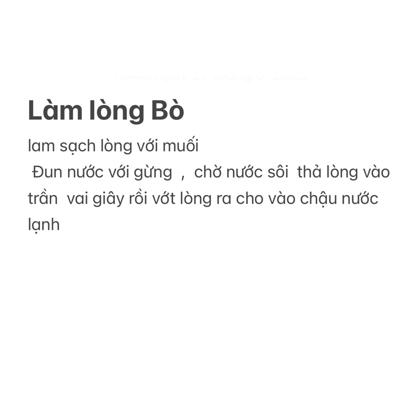 lòng bò béo