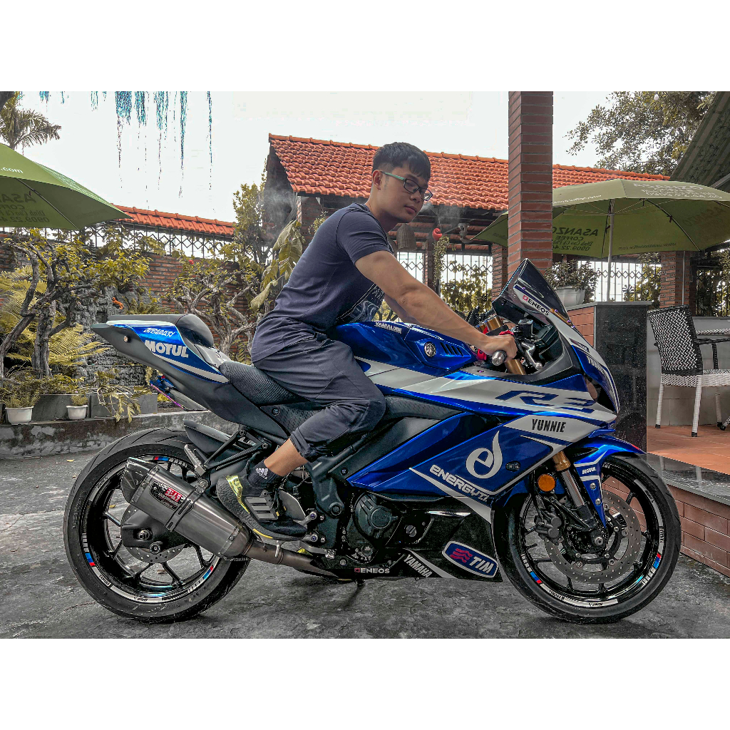 Ghidong clipon yamaha r3  | Tay lái 47mm cho r3 2020 2021 2022 2023 | R3 phuộc USD
