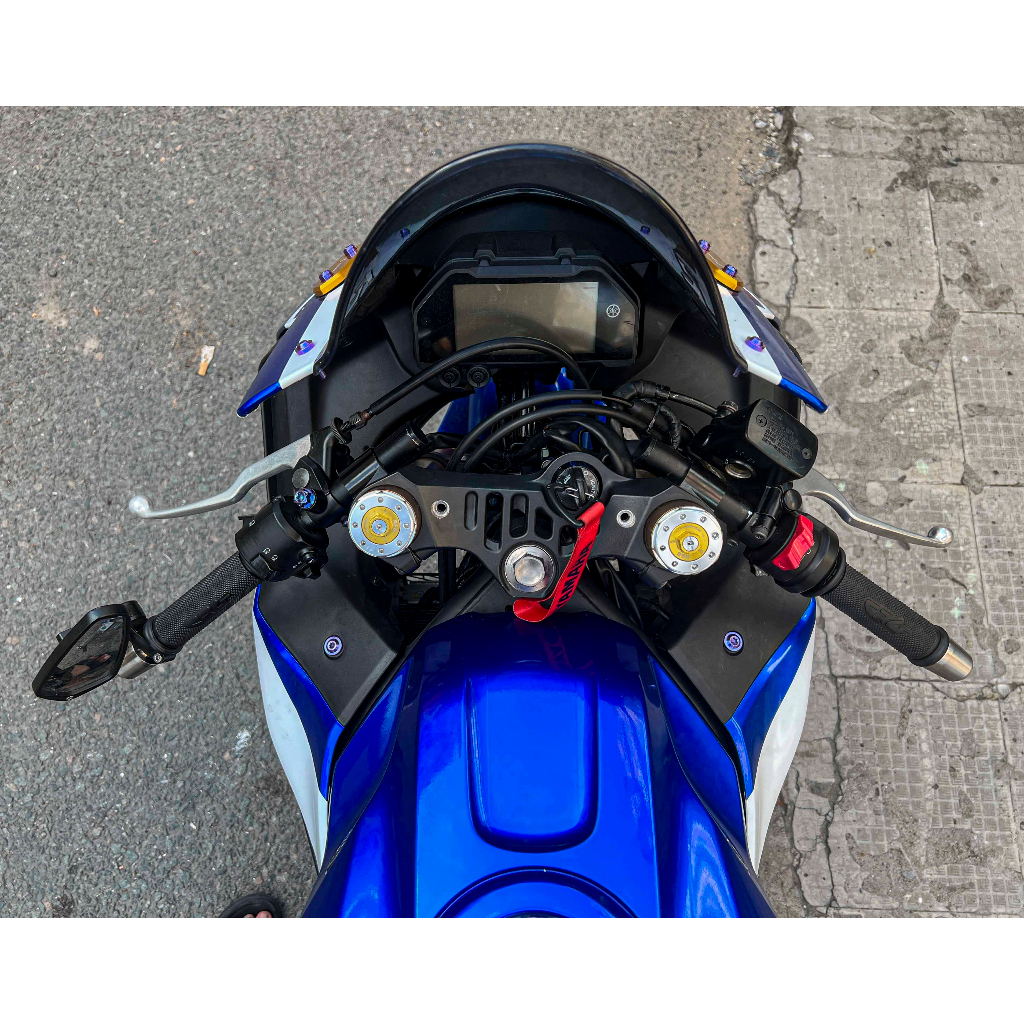Ghidong clipon yamaha r3  | Tay lái 47mm cho r3 2020 2021 2022 2023 | R3 phuộc USD