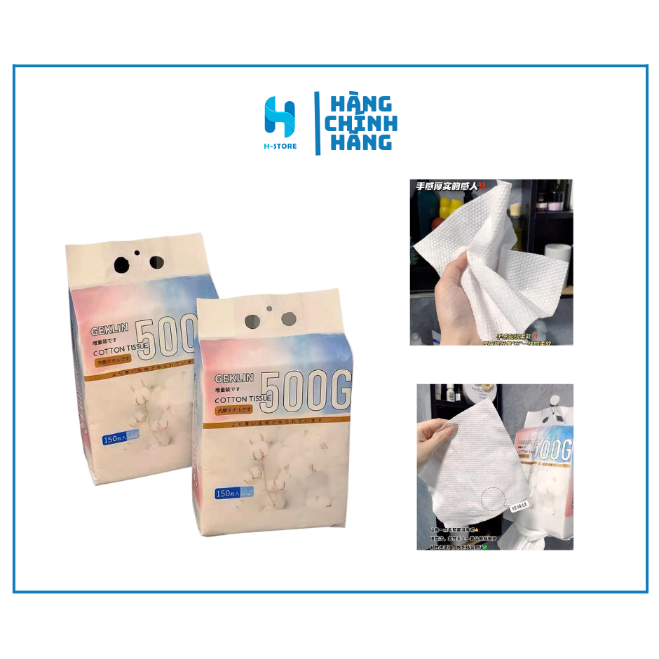 Khăn Khô Đa Năng Geklin Bịch 500g 150 tờ