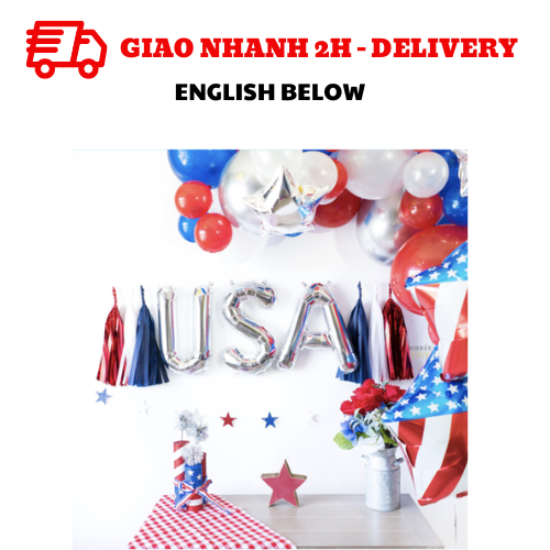 Bộ combo trang trí ngày Quốc Khánh Mỹ - 4 of July qkm29