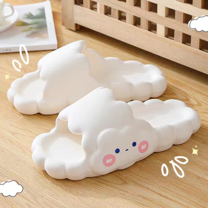 Bánh mì dép quai ngang nữ, họa tiết ĐÁM MÂY dễ thương và thoải mái