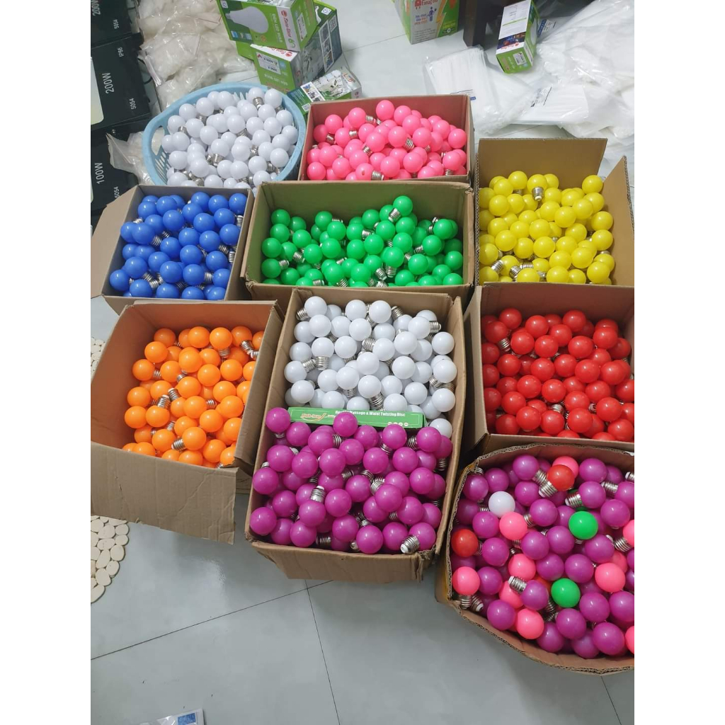 Bóng Tranh -  Trang Trí Đủ Màu: Trắng – Vàng – Đỏ – Xanh dương – Xanh lá