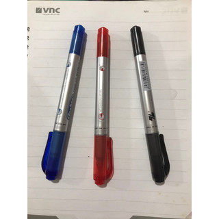 Bút lông dầu nhỏ thiên long twin cd marker pm 04 xanh đỏ đen