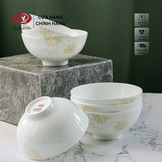 [Sứ Siêu Nhẹ] Bộ bát cơm sứ xương hoa - Sứ Minh Châu