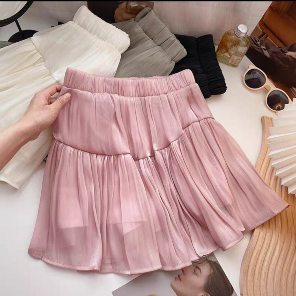 Chân váy tơ lụa cao cấp cho bé gái B14