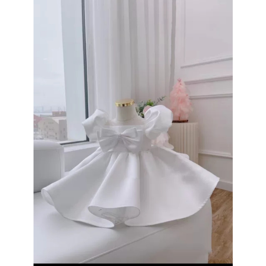 Đầm công chúa thiết kế bé gái, váy tiểu thư tay bí siêu xinh cho bé.B22