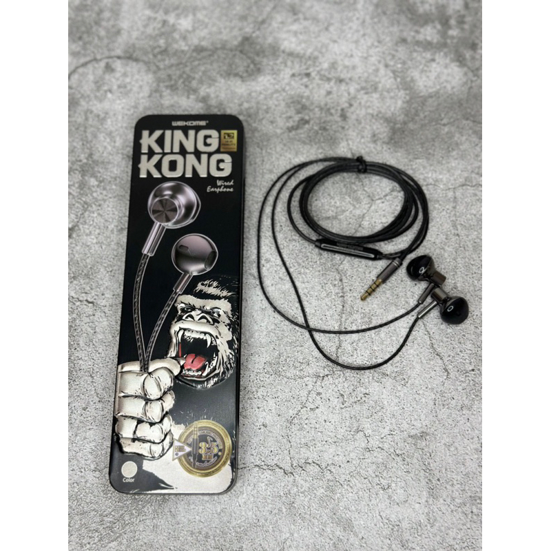 Tai Nghe Có Dây WEKOME King Kong Hộp Sắt Chân 3.5mm YC01
