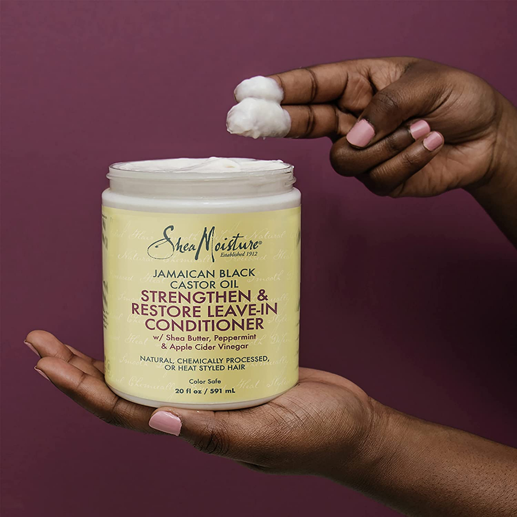 Xả khô SheaMoisture Shea Moisture Jamaican Black Castor Oil Reparative Leave-In Conditioner 340ml