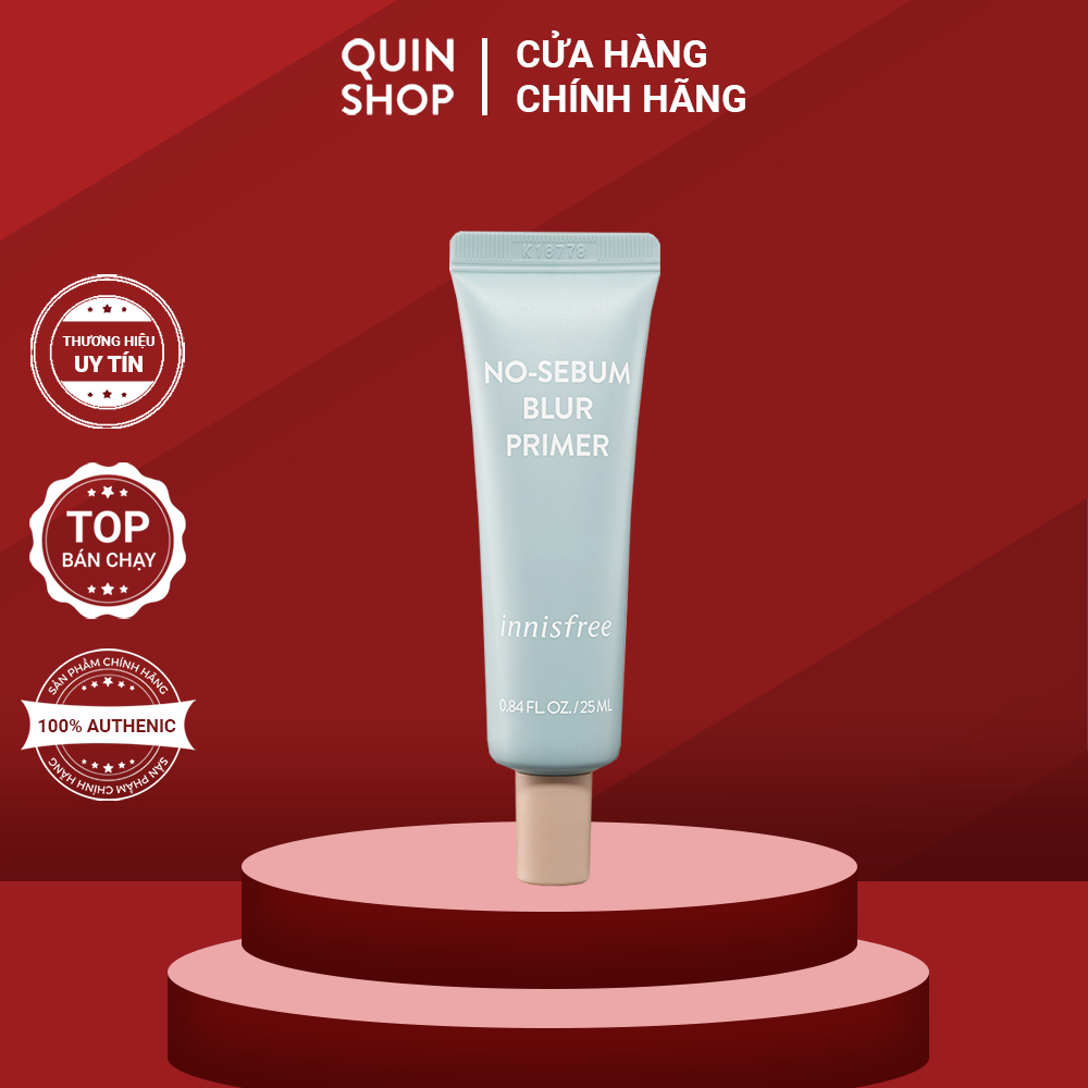 Kem Lót Kiềm Dầu, Làm Mờ Lỗ Chân Lông Innisfree No-Sebum, Pore Blur Primer