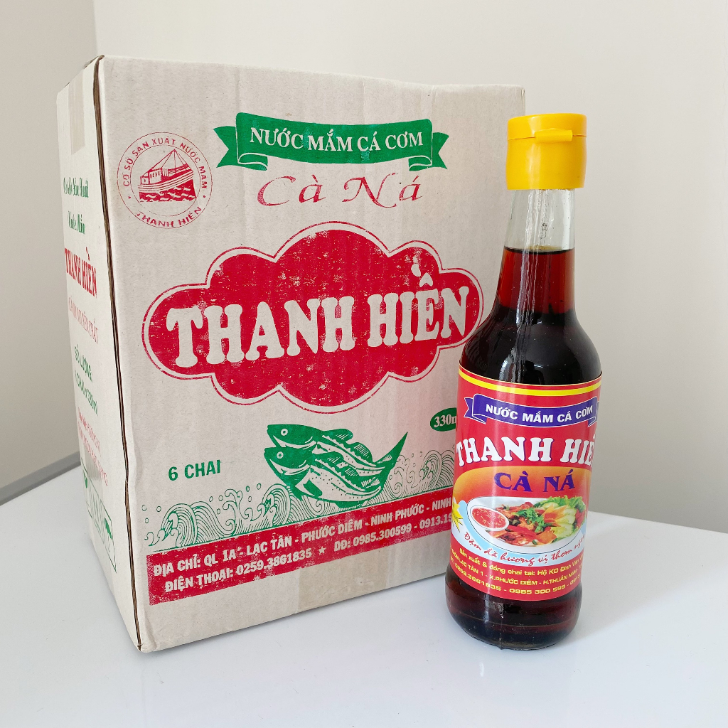 Nước mắm Cà Ná ngon thùng 6 chai - 1 chai 330ml - Đặc sản Ninh Thuận