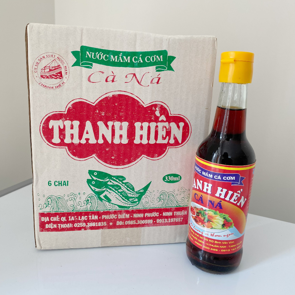 Nước mắm Cà Ná ngon thùng 6 chai - 1 chai 330ml - Đặc sản Ninh Thuận