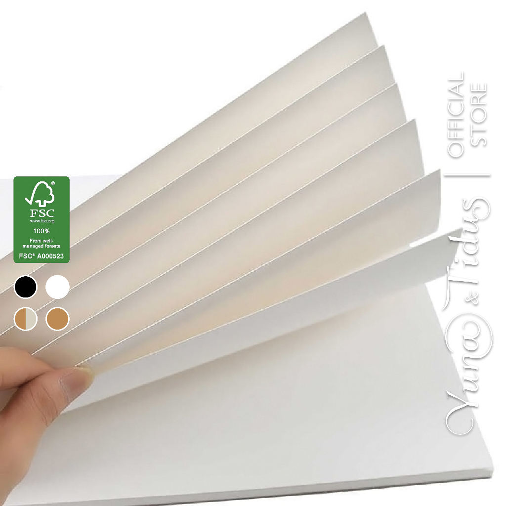 100 Tờ Giấy Kraft Nhật A4 Trắng Kem 250gsm - Giấy bìa, giấy mỹ thuật đẹp làm thủ công handmade, gấp Origami Kraft YUNA