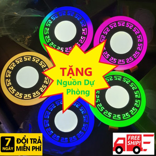 Đèn LED ÂM TRẦN VIỀN MÀU 3 chế độ 3W+3W trang trí trần nhà