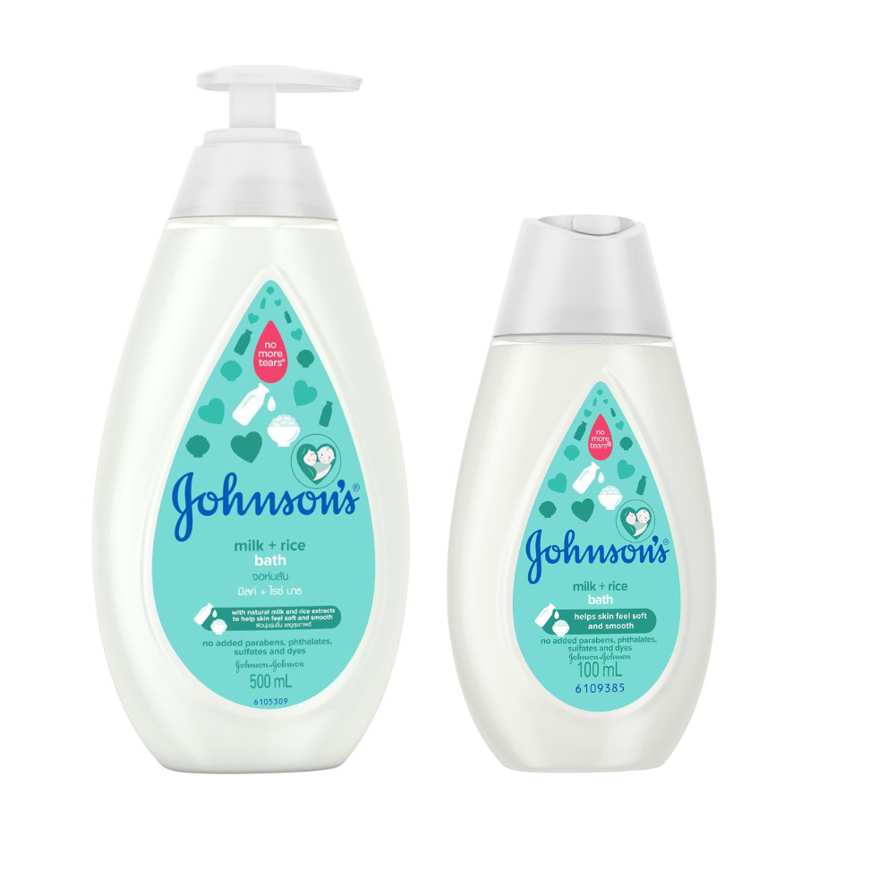 Sữa tắm JOHNSON Baby Bath Milk Rice - sữa tắm em bé 200ml /500ml