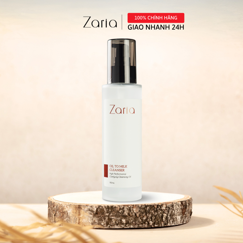 Dầu Tẩy Trang Sạch Sâu Dưỡng Ẩm Giúp Da Mềm Mịn Nhũ Hóa Tức Thì Zaria Oil To Milk Cleanser