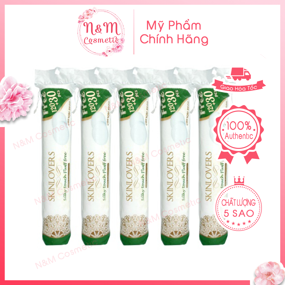 [Chính hãng] Bông tẩy trang Skinlovers 150 miếng TNK