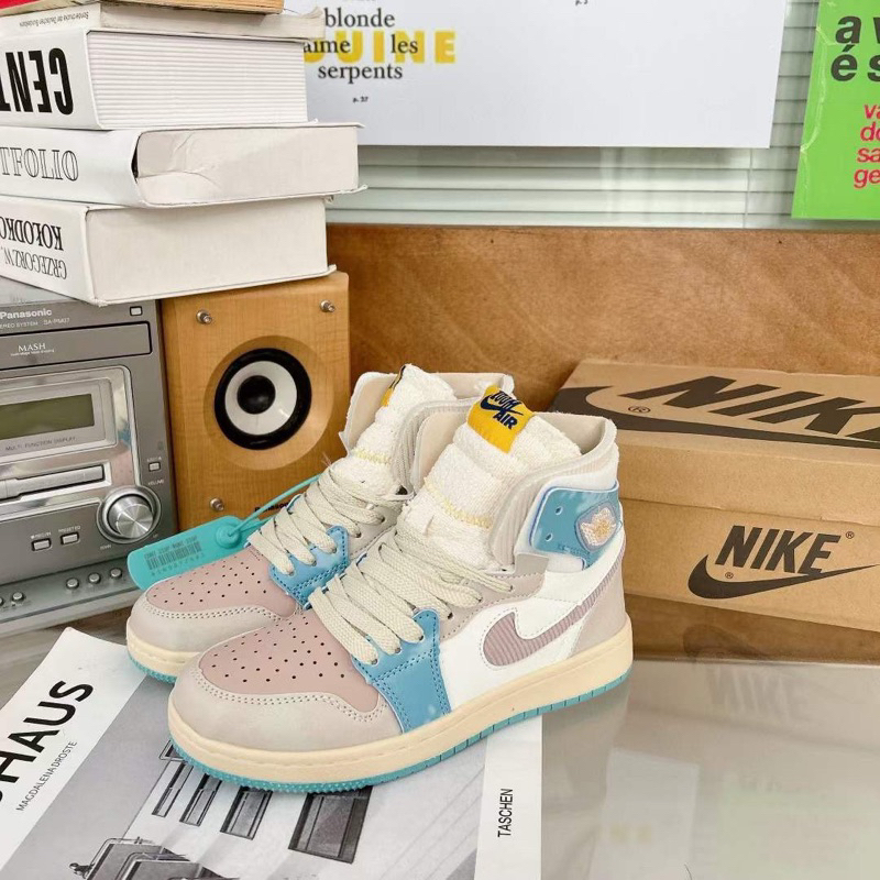 Giày Jordan 1 Zoom Pink Oxford + full box