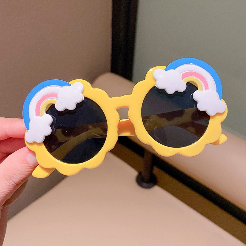 Kính râm cho bé kính thời trang chống tia UV trẻ em phong cách hoạt hình ngỗ nghĩnh đáng yêu