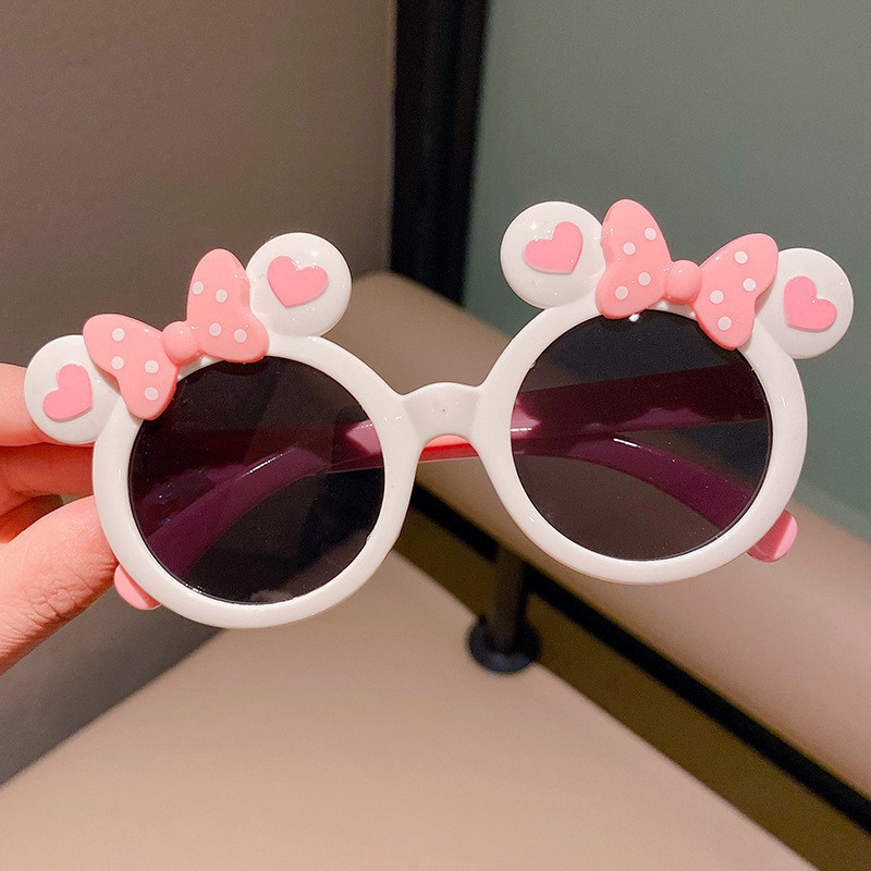 Kính râm cho bé kính thời trang chống tia UV trẻ em phong cách hoạt hình ngỗ nghĩnh đáng yêu