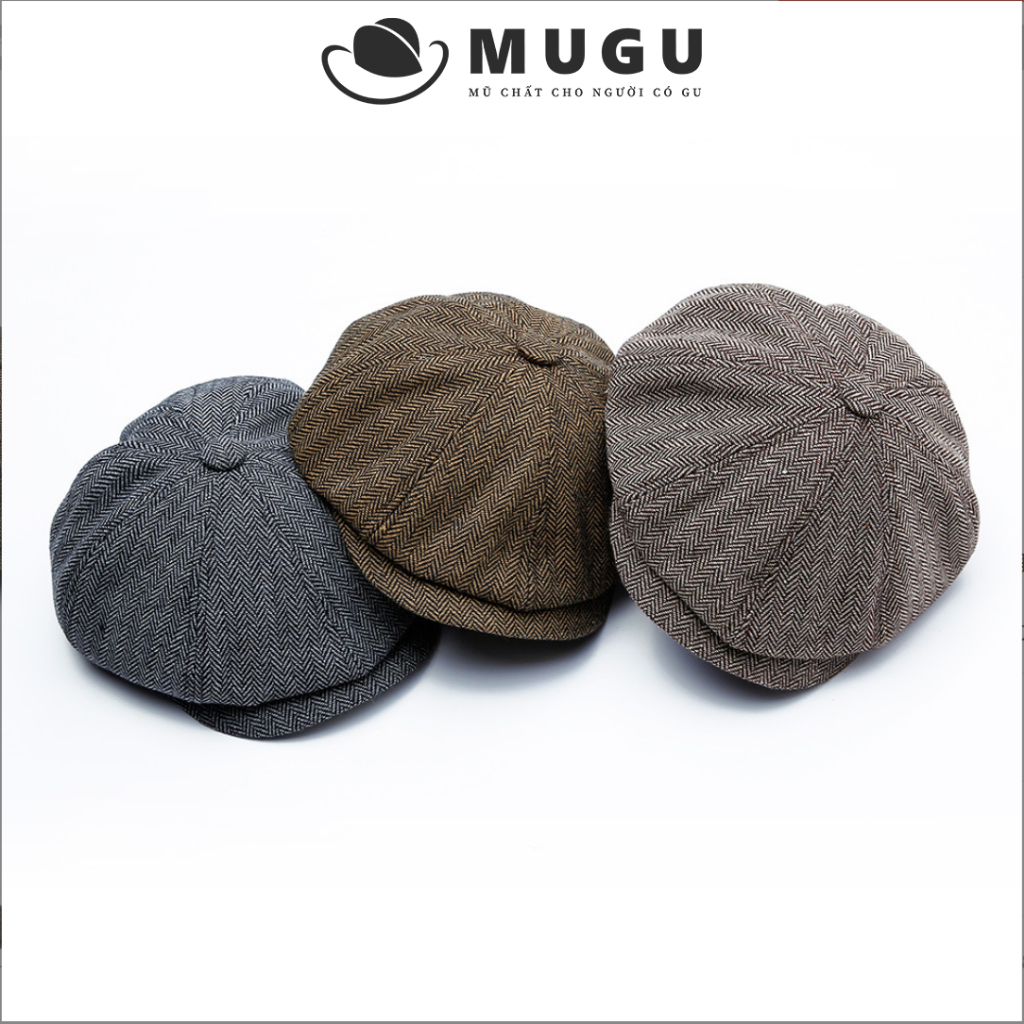 Mũ Nồi Nam Trung Niên BR13 - Mũ Beret Phong Cách Nam Tính Cổ Điển | MUGU