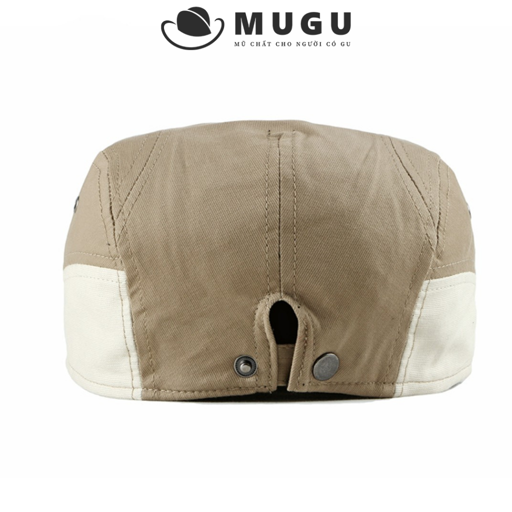Mũ Nồi Nam Cao Cấp BR03 - Mũ Beret Nam Trung Niên Vải Cotton | MUGU