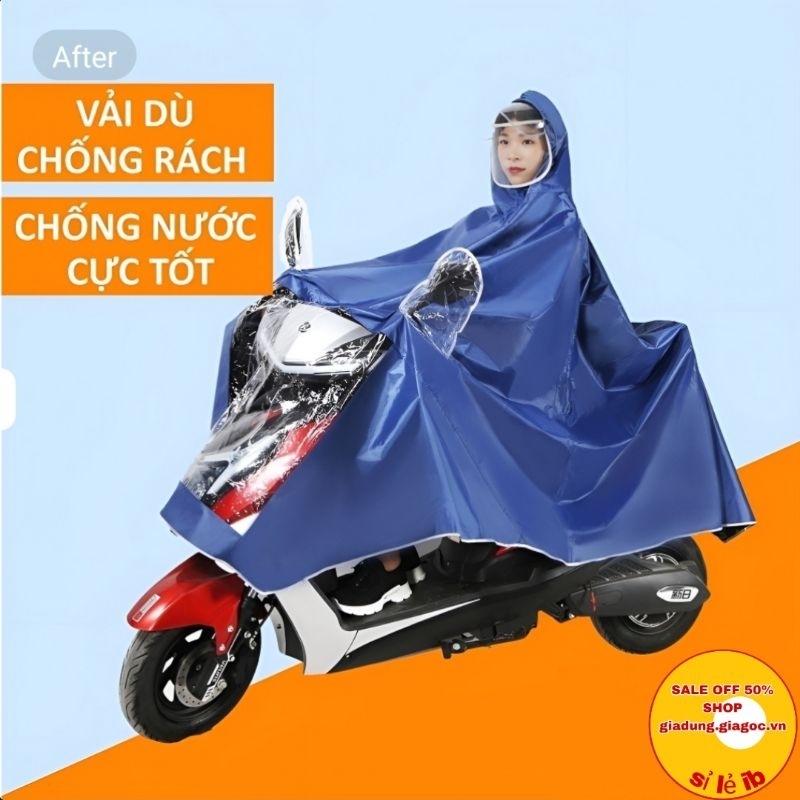 Áo Mưa 1 Đầu 2 Đầu , Vải Dù Chống Rách Siêu Bền Chọn Màu Nhắn Cho Shop.