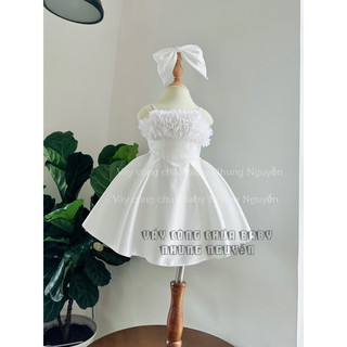 Váy cho bé gái hoa ngực xinh