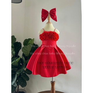 Váy cho bé gái hoa ngực xinh