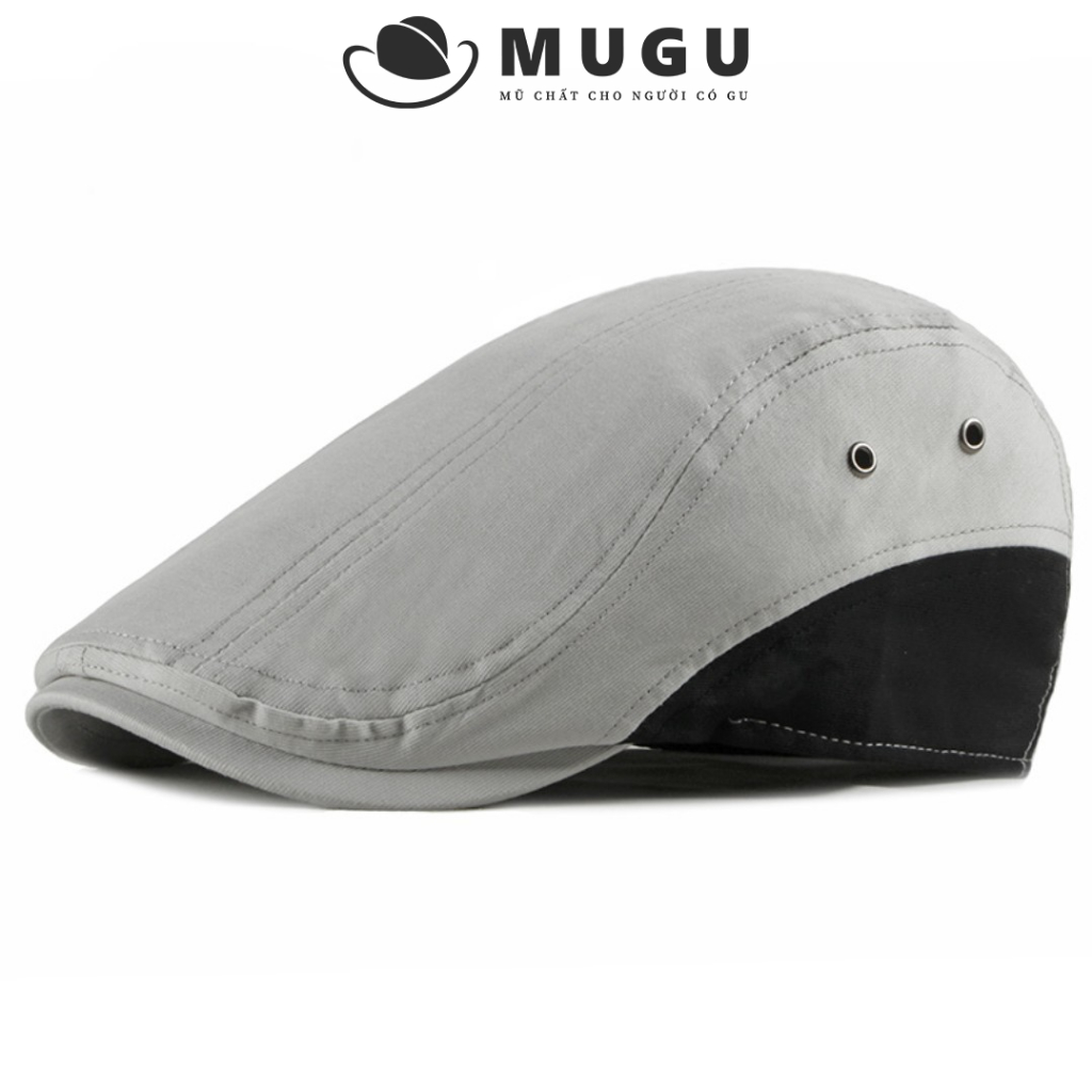 Mũ Nồi Nam Cao Cấp BR03 - Mũ Beret Nam Trung Niên Vải Cotton | MUGU