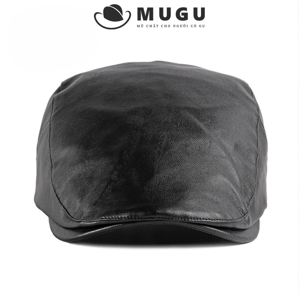 Mũ Nồi Da Cao Cấp BR04 - Mũ Beret Phong Cách Sang Trọng | MUGU