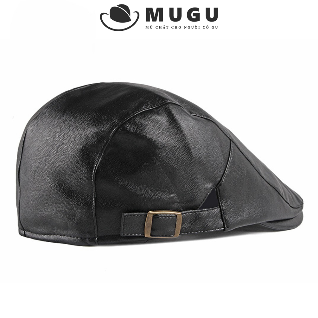 Mũ Nồi Da Cao Cấp BR04 - Mũ Beret Phong Cách Sang Trọng | MUGU