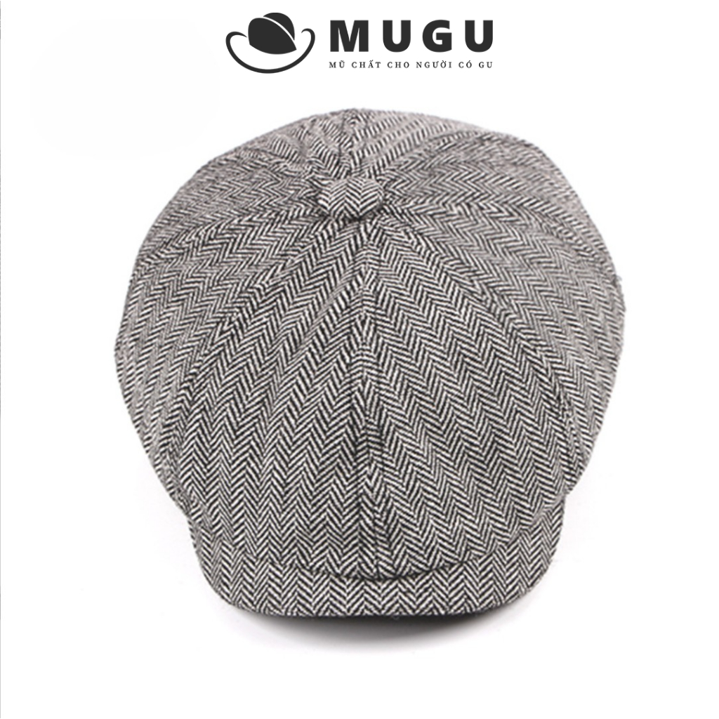Mũ Beret Nam Trung Niên Vải Cotton BR02 - Mũ Beret Cao Cấp Sành Điệu | MUGU