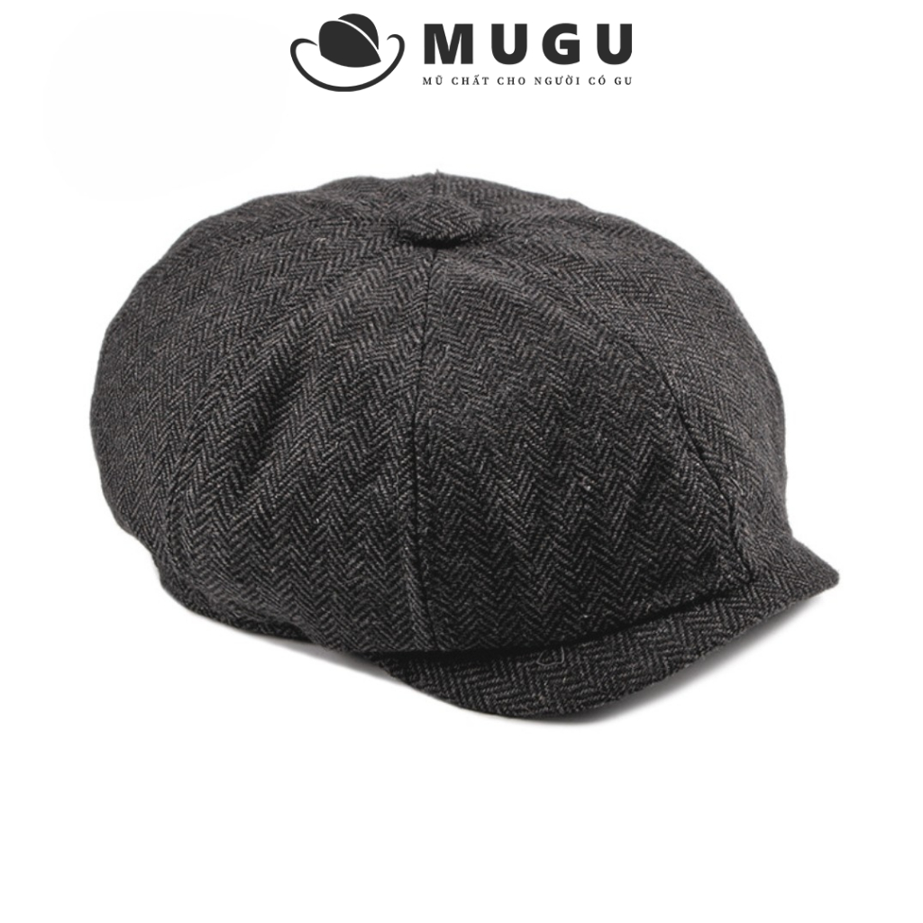 Mũ Beret Nam Trung Niên Vải Cotton BR02 - Mũ Beret Cao Cấp Sành Điệu | MUGU