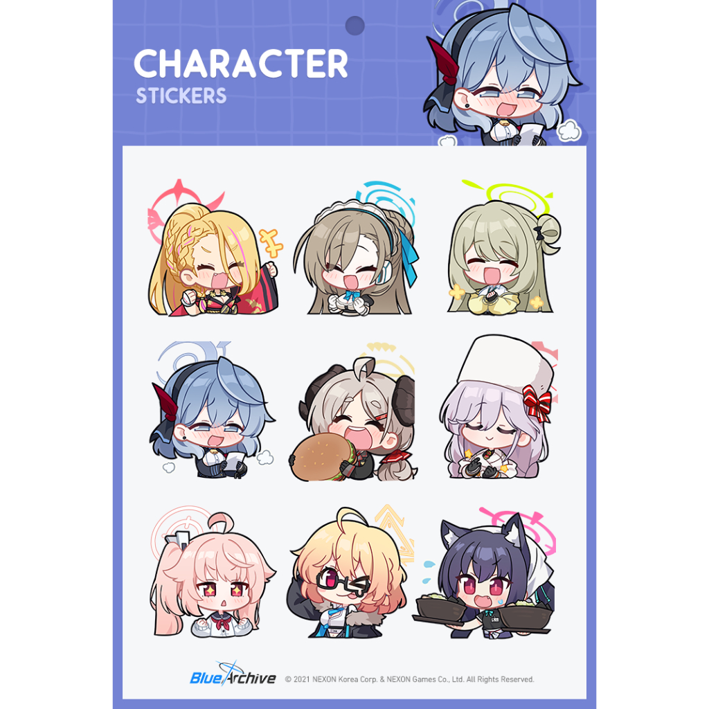 Sticker Blue Archive bản Official Digital Merch