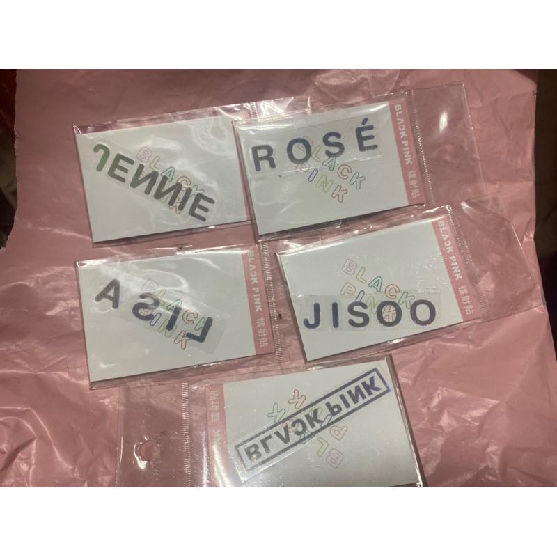 Sticker phát sáng hologram B.lackpink, sticker Black.pink