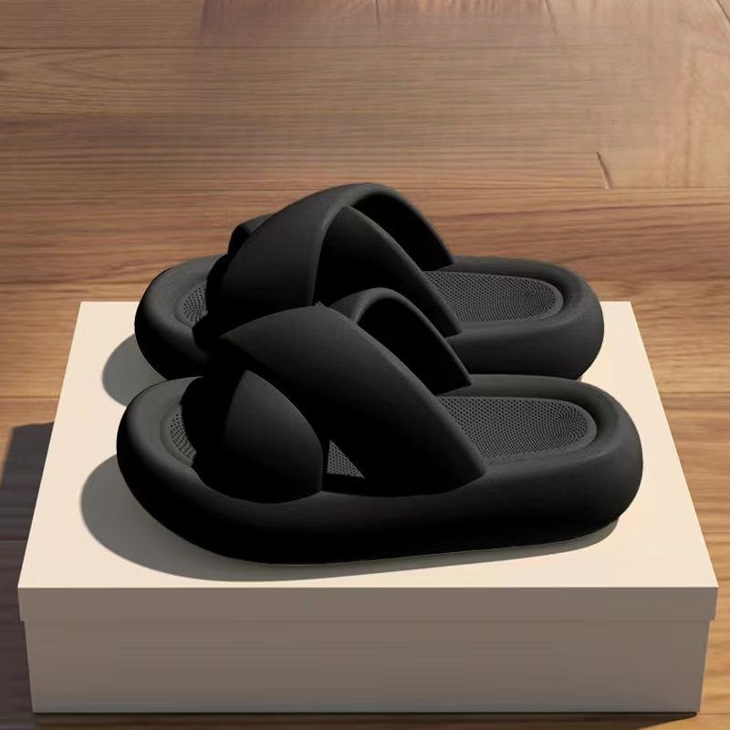 Dép bánh mì nữ đế cao 4CM，EVA cảm giác nhẹ nhàng，Đế dày chống trượt