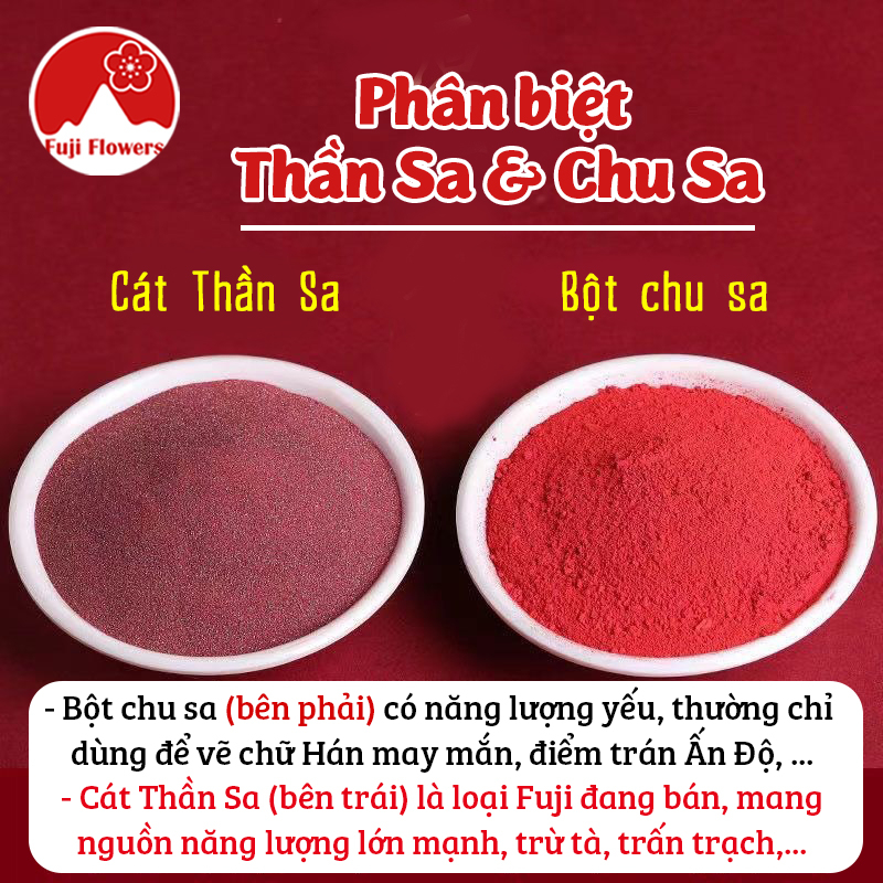 Dây đeo chu sa thần sa thật không pha tạp chất cho nam nữ
