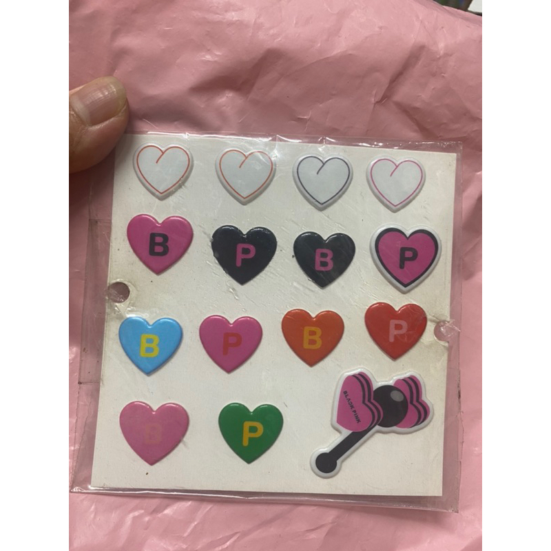 Sticker phát sáng hologram B.lackpink, sticker Black.pink