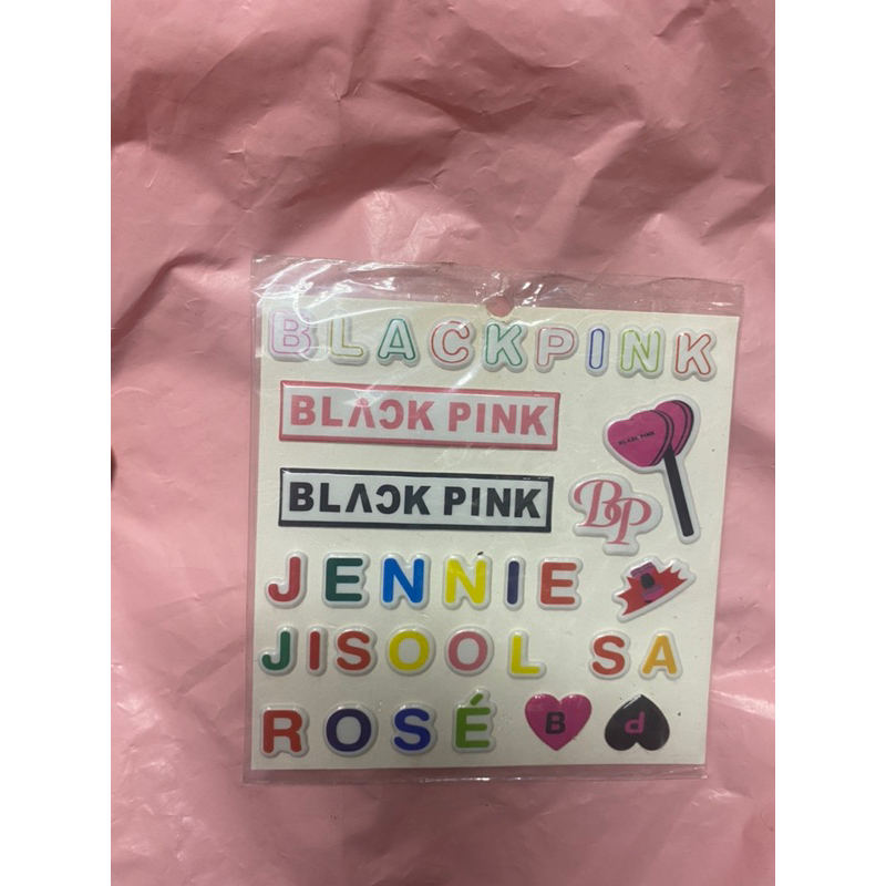 Sticker phát sáng hologram B.lackpink, sticker Black.pink