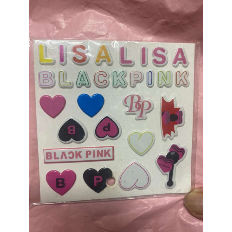 Sticker phát sáng hologram B.lackpink, sticker Black.pink