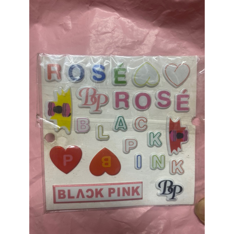 Sticker phát sáng hologram B.lackpink, sticker Black.pink