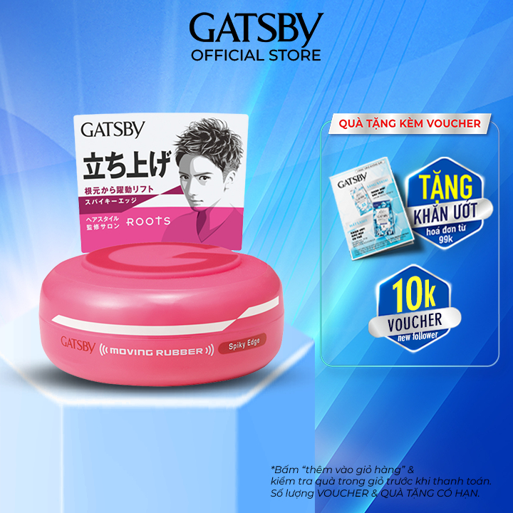 Wax tạo kiểu tóc GATSBY moving rubber spiky edge i 80g
