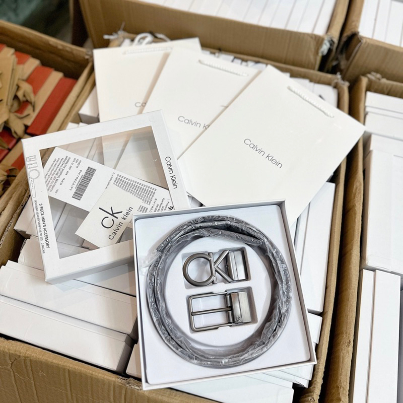 TL010 Set thắt lưng Calvin 2 mặt fullbox