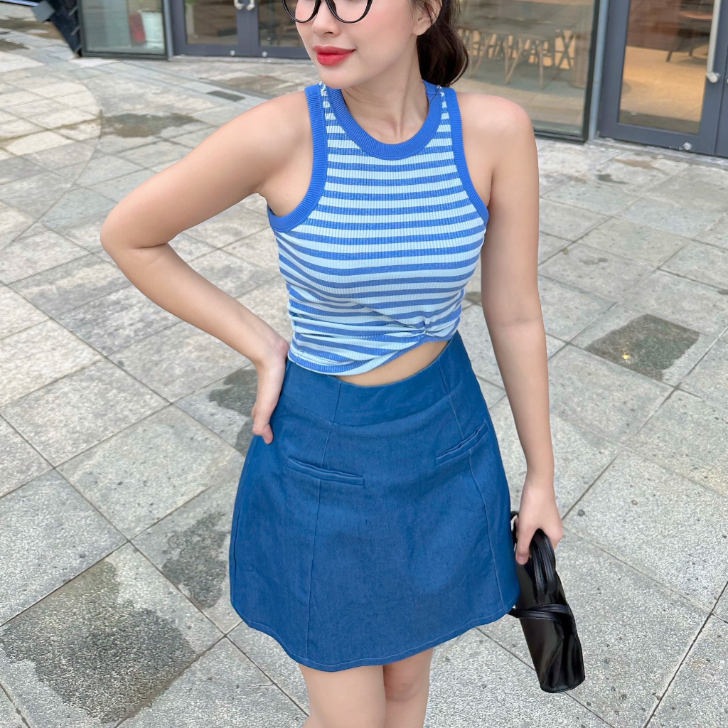 ÁO THUN SỌC 3 LỖ - AT0588